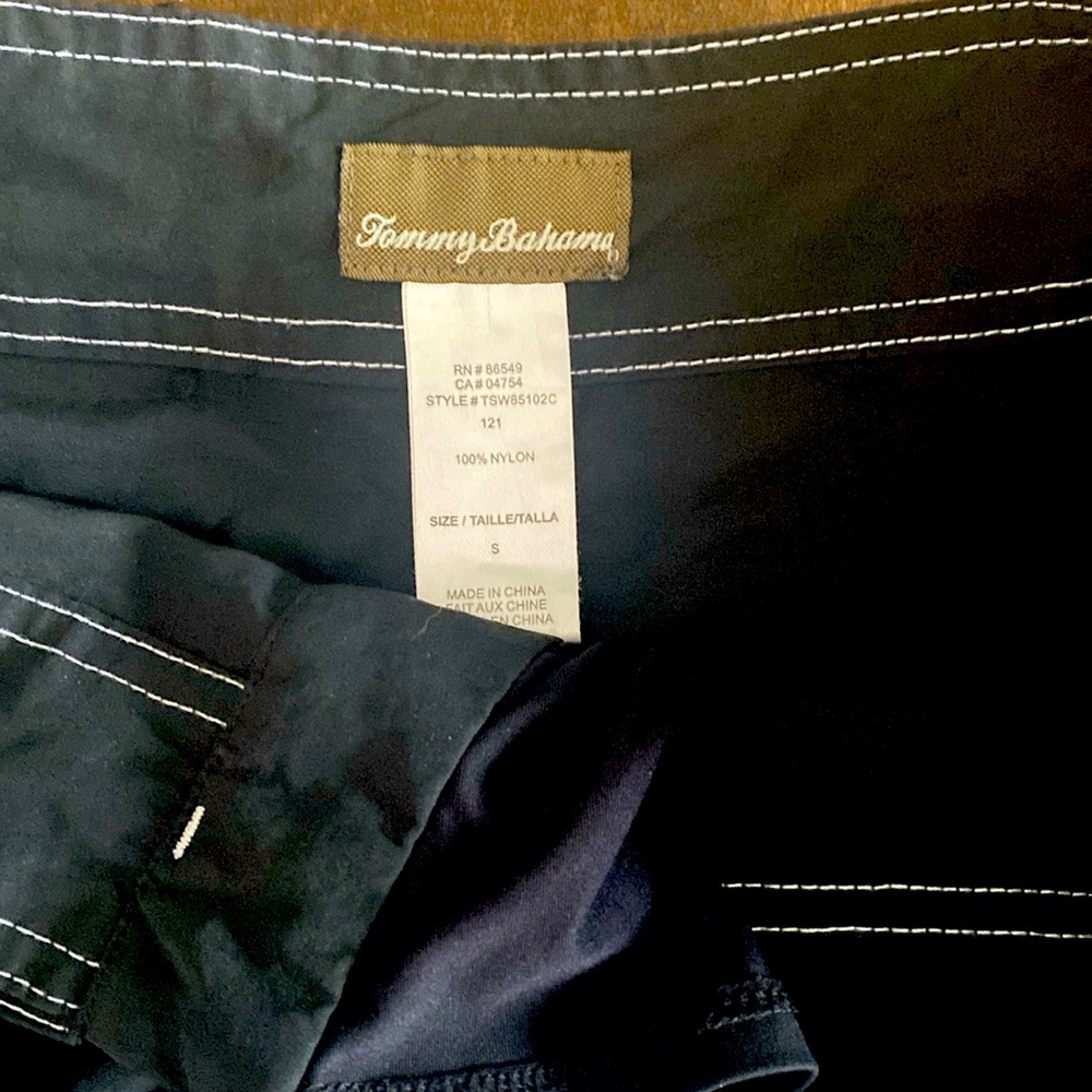 Tommy Bahama Black Sport Shorts in Size Small with 4" Inseam.